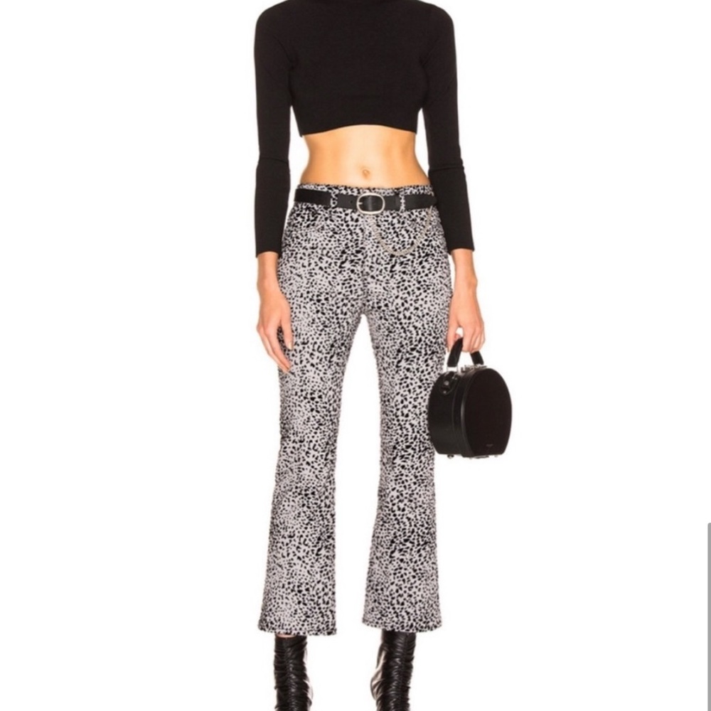 rag & bone Gray Cheetah Hana Ankle Size 26